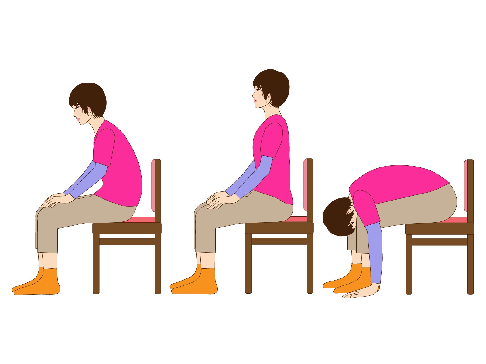腰痛予防の骨盤のストレッチ