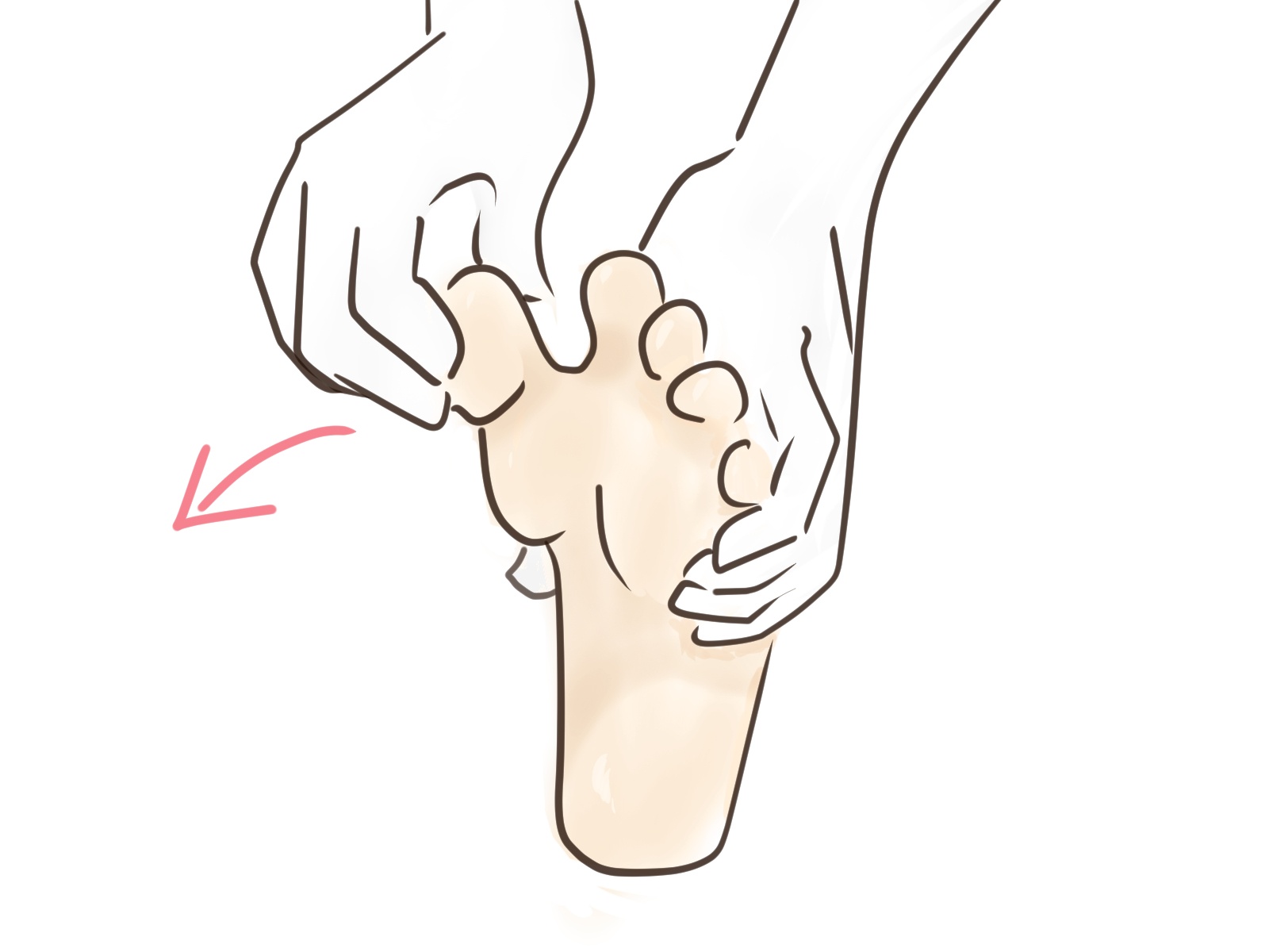 外反母趾のストレッチ